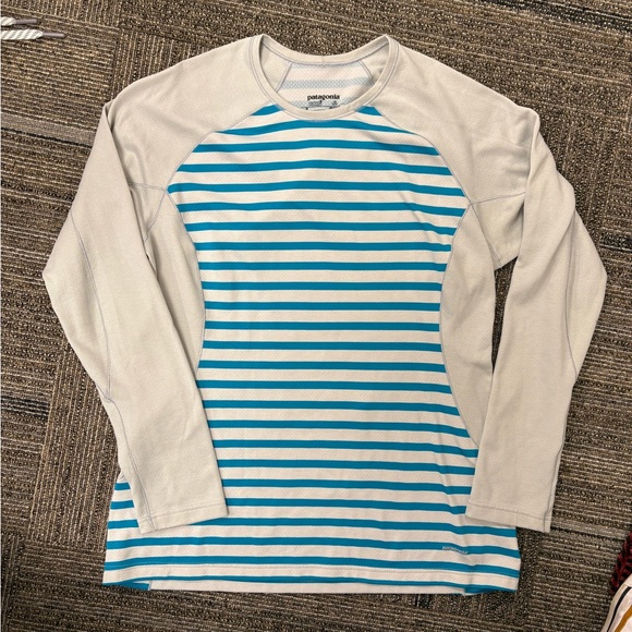 Patagonia Blue and White Striped Shirt - Picture 1 of 3